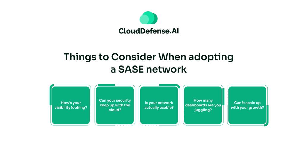 Things to Consider When adopting a SASE network